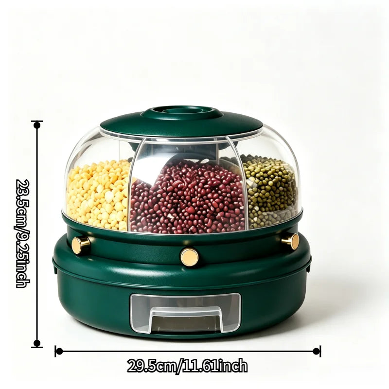 Onenoble Rotating Cereal Dispenser With Six Separate Compartments