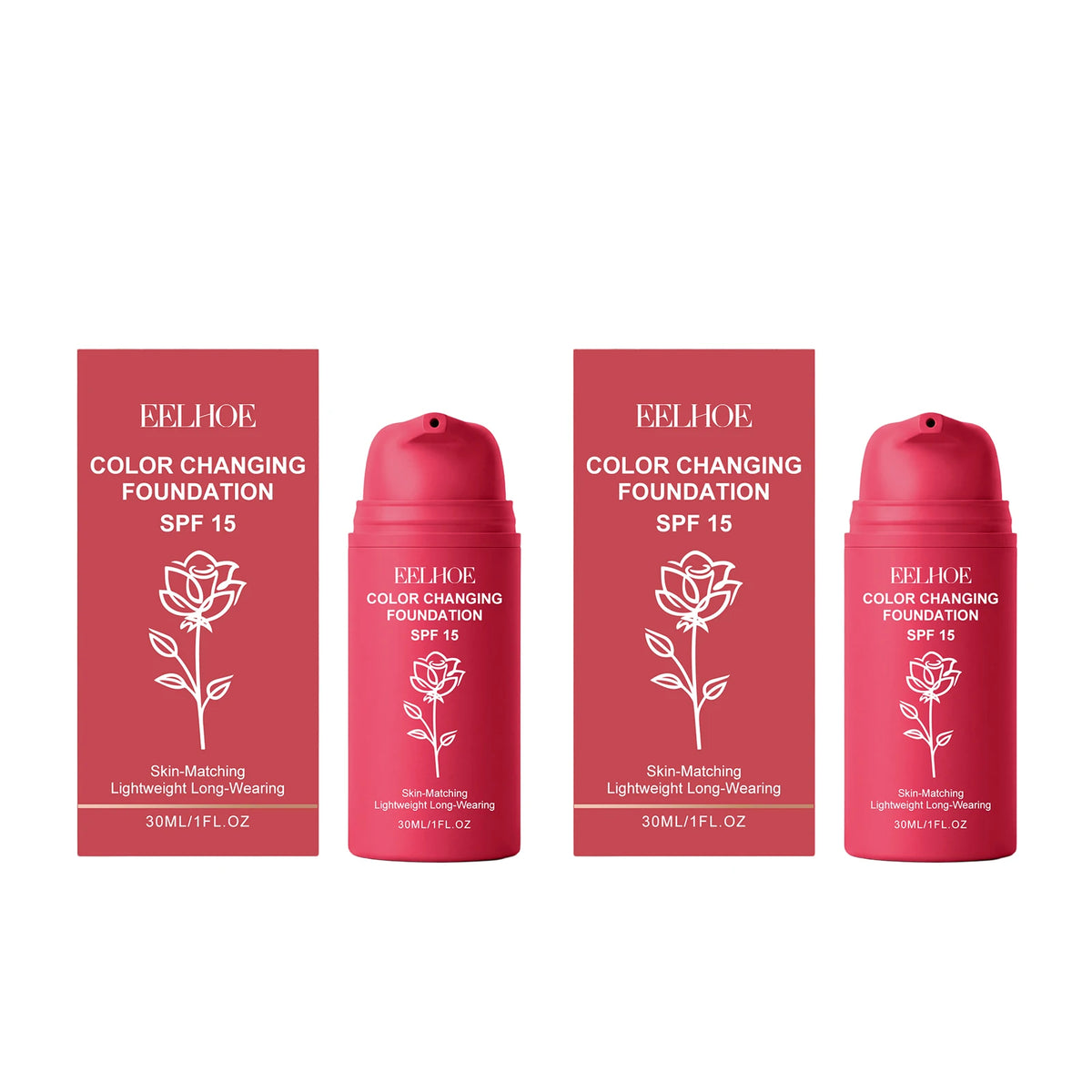 Eelhoe Natural Color Changing Waterproof Long Lasting Liquid Foundation