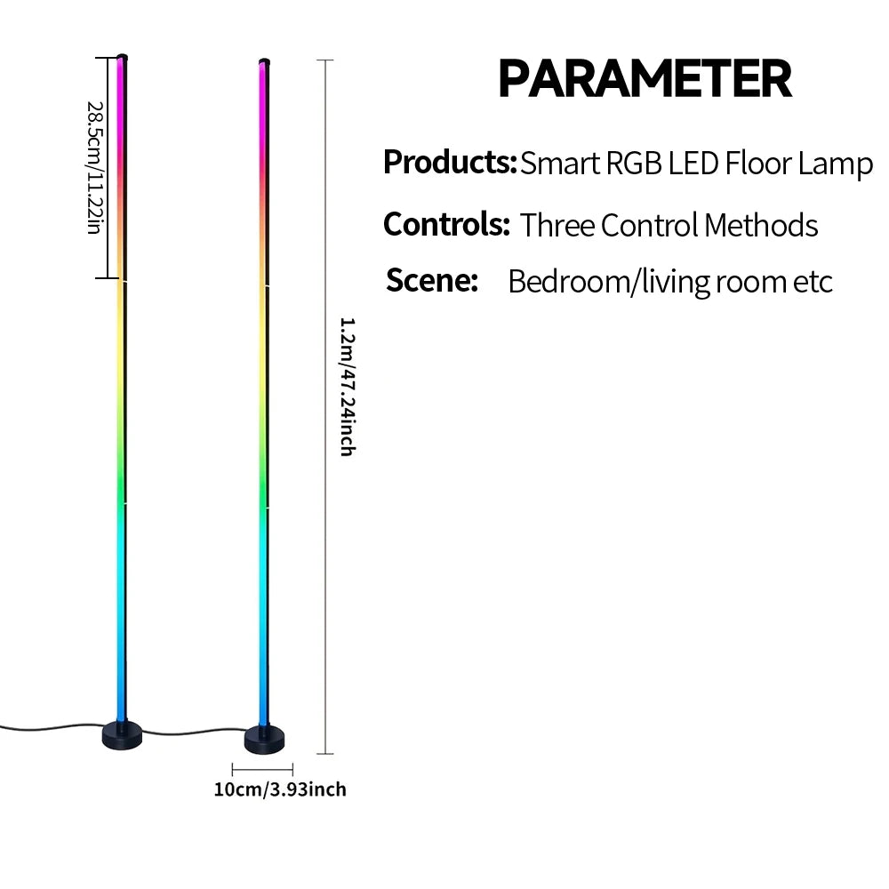 DUMILOO Smart LED Floor Lamp Featuring RGB And App Control