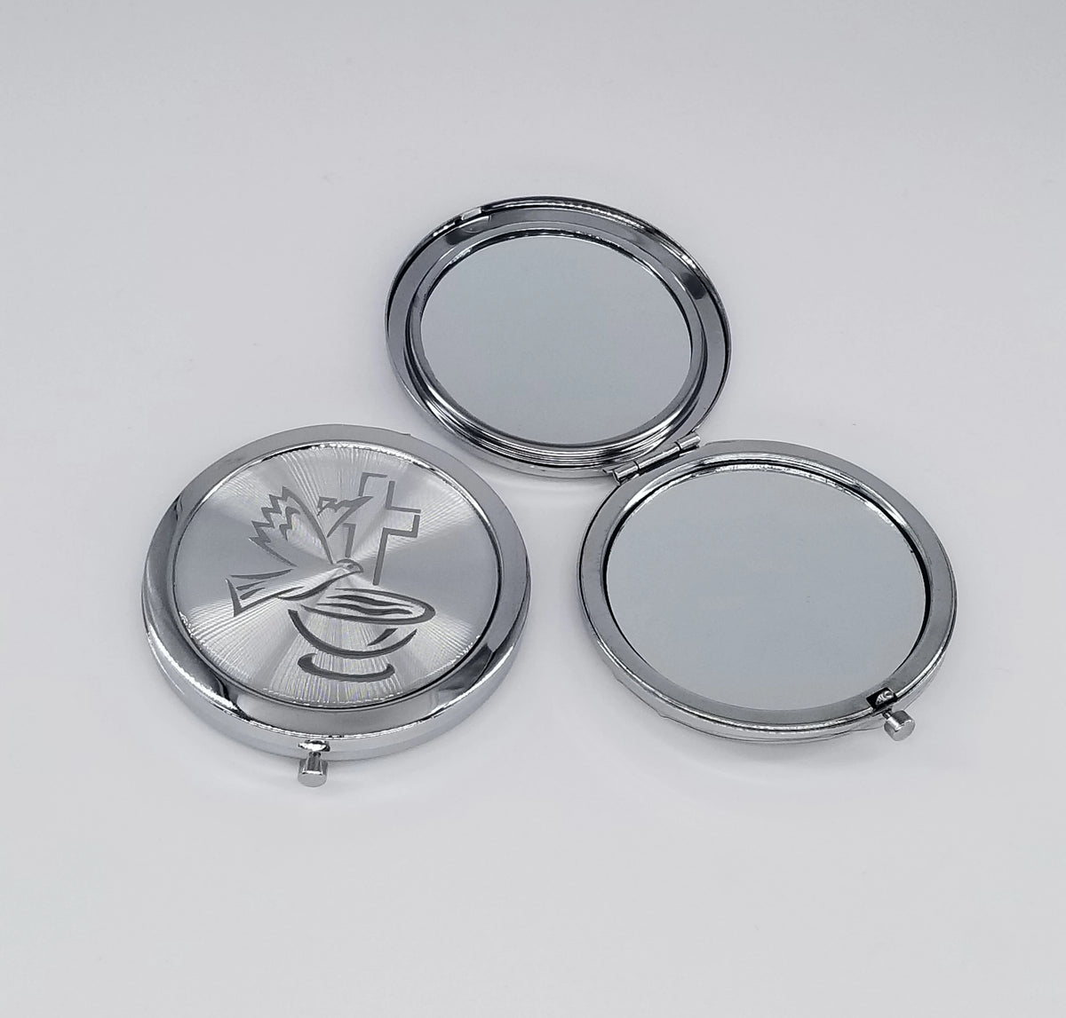 Elegant Compact Mirror Favor For Baptism And Holy Communion
