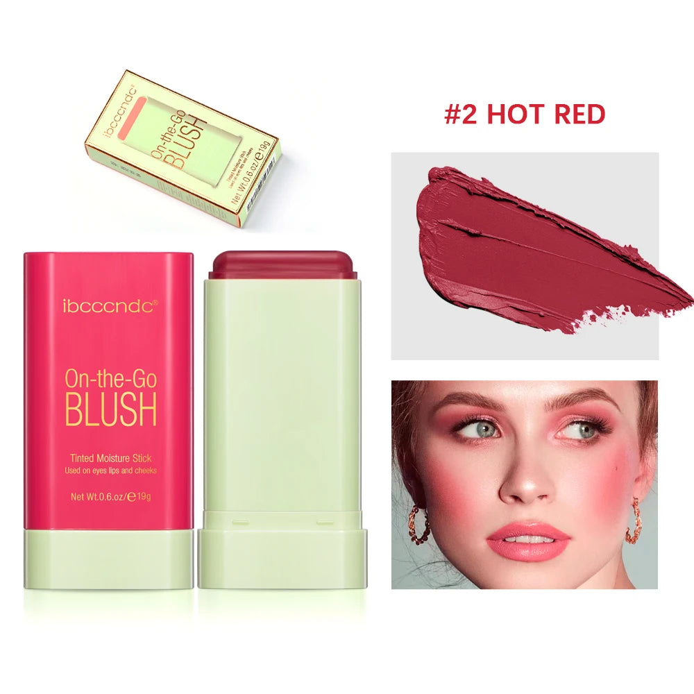 Ibcccndc Multi Use Cream Blush Stick For Lips Eyes Cheeks