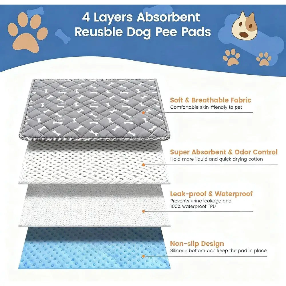 Reusable Leak Proof Puppy Pads With Pheromone Training Mats
