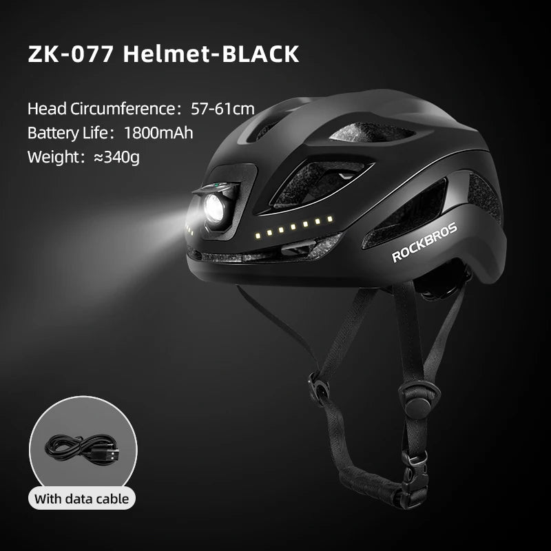 Rockbros Rechargeable Led Cycling Front Light For Bicycle Riding
