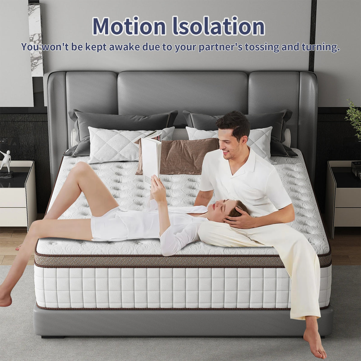 Medium Firm Hybrid Memory Foam And Pocket Spring Mattress