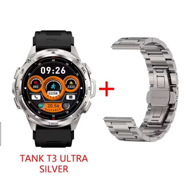 KOSPET TANK T3 Ultra GPS Rugged AMOLED Smart Watch For Men