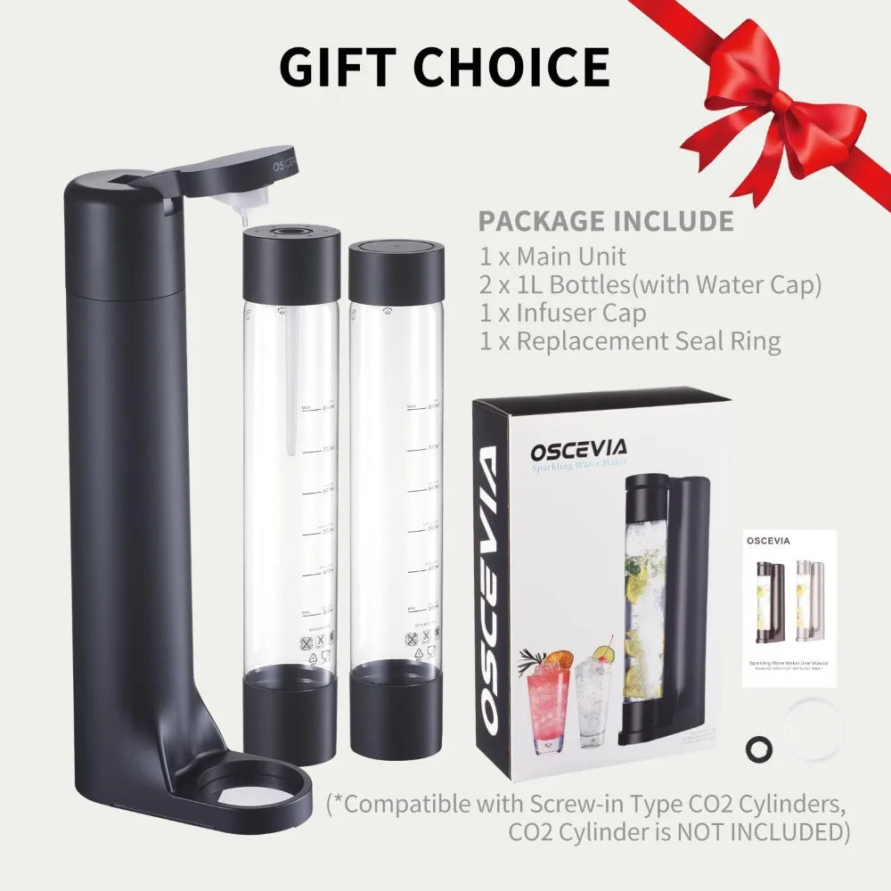 XMSJ Electric Sparkling Water Soda Maker Beverage Dispenser