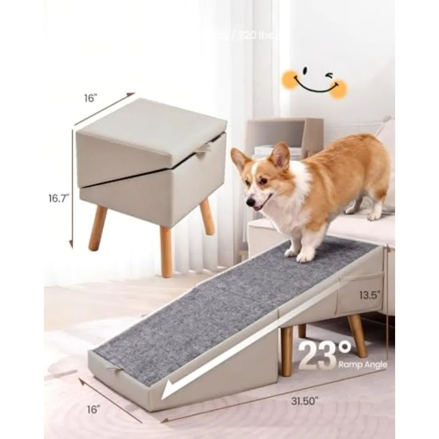 SHXI Indoor Safety Pet Ramp And Stairs For Dogs Cats
