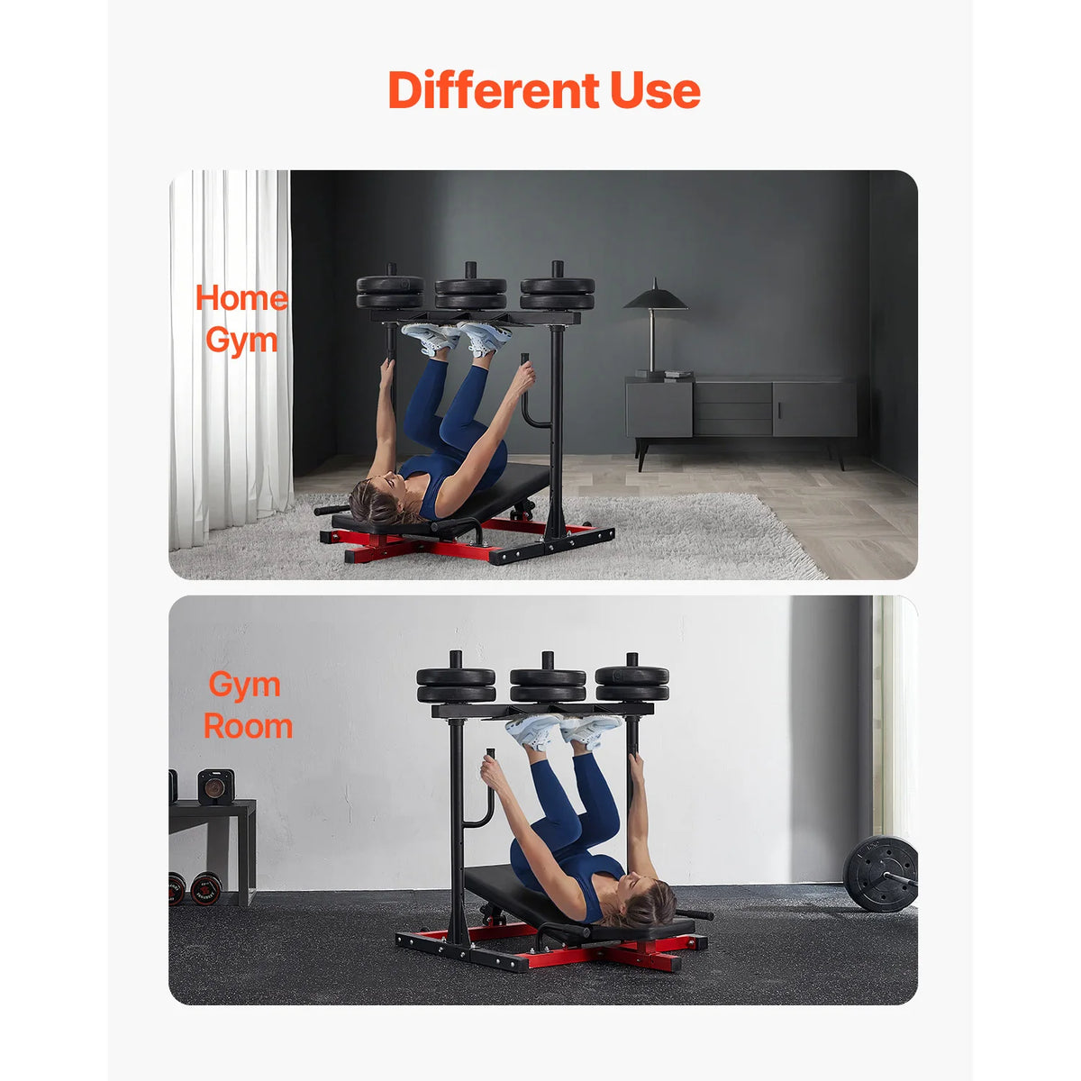 Vertical Leg Press Home Gym Machine Adjustable Strength Training