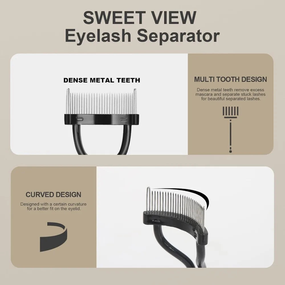 Sweet View Dual Headed Eyebrow Brush And Eyelash Separator Tool