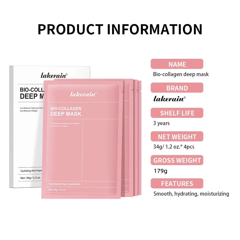 Lakerain Bio Collagen Hydrating Brightening Face Mask