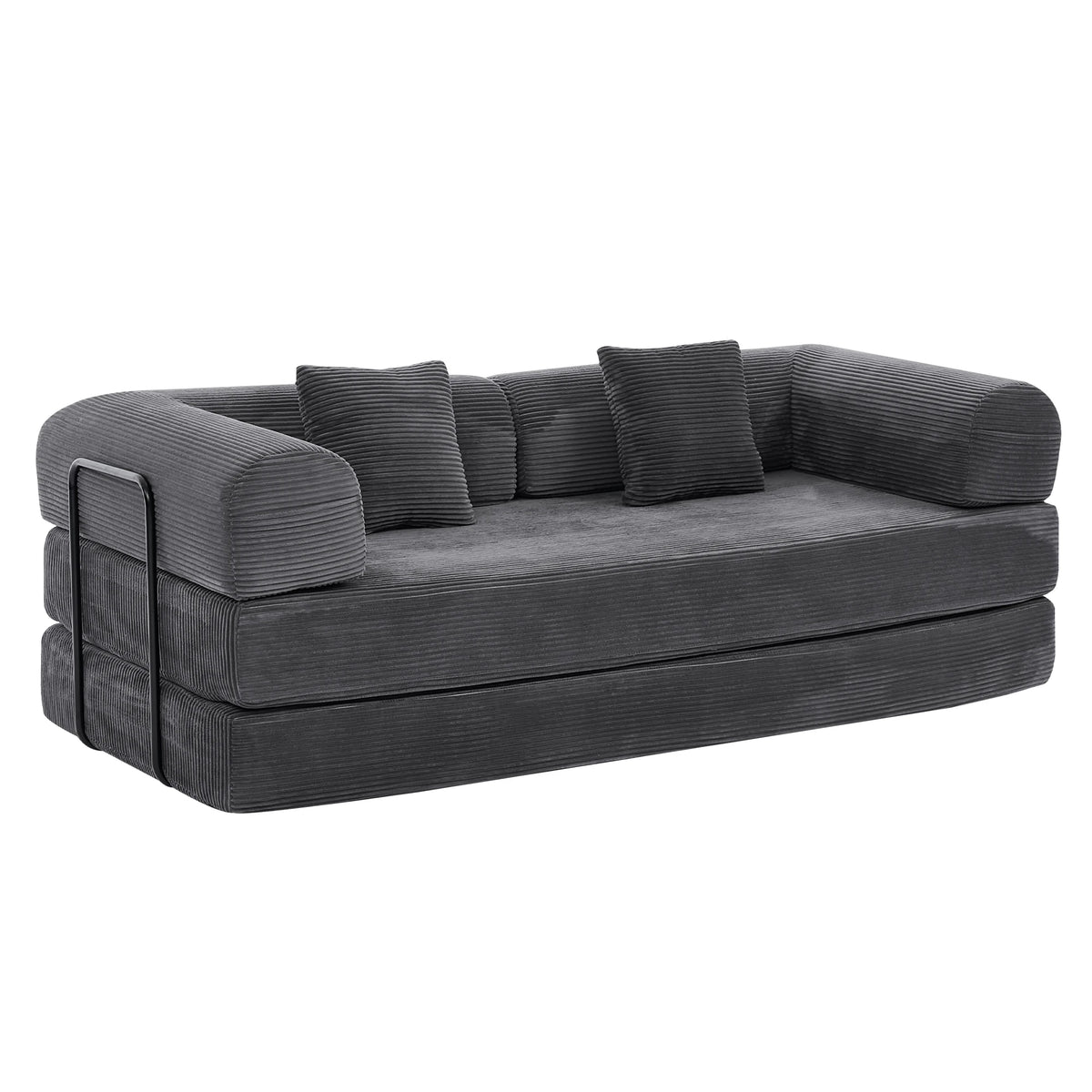 GAOHAPY Convertible Modular Sofa Bed Sectional Couch With Chaise