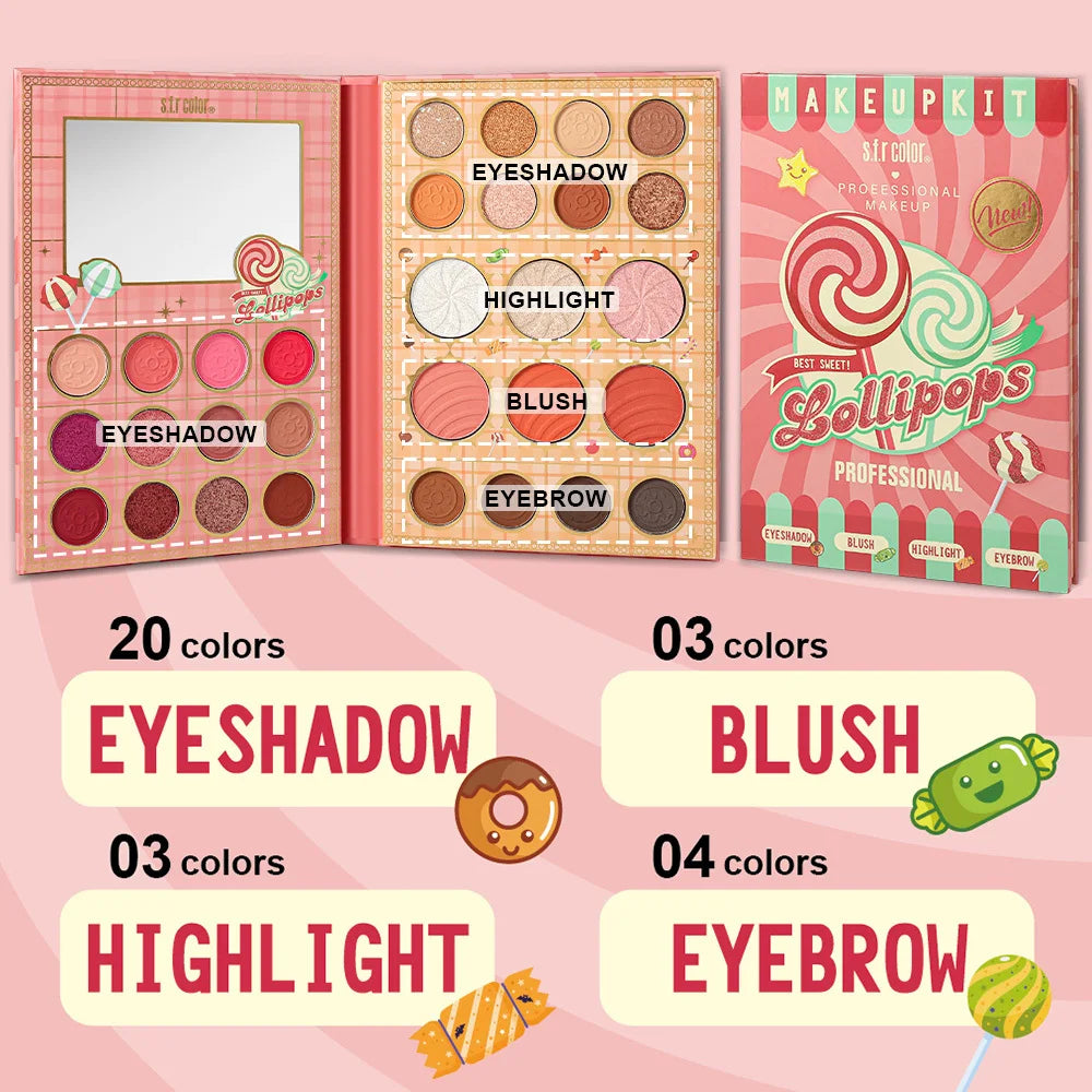 Professional All In One Makeup Kit With Blush And Eyeshadow