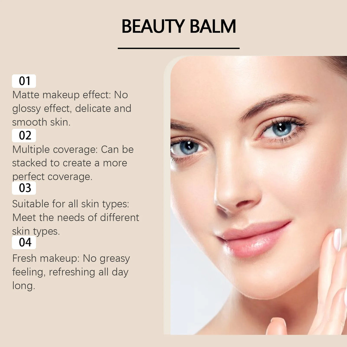Eelhoe Hydrating Foundation Stick With Long Lasting Lightweight Coverage