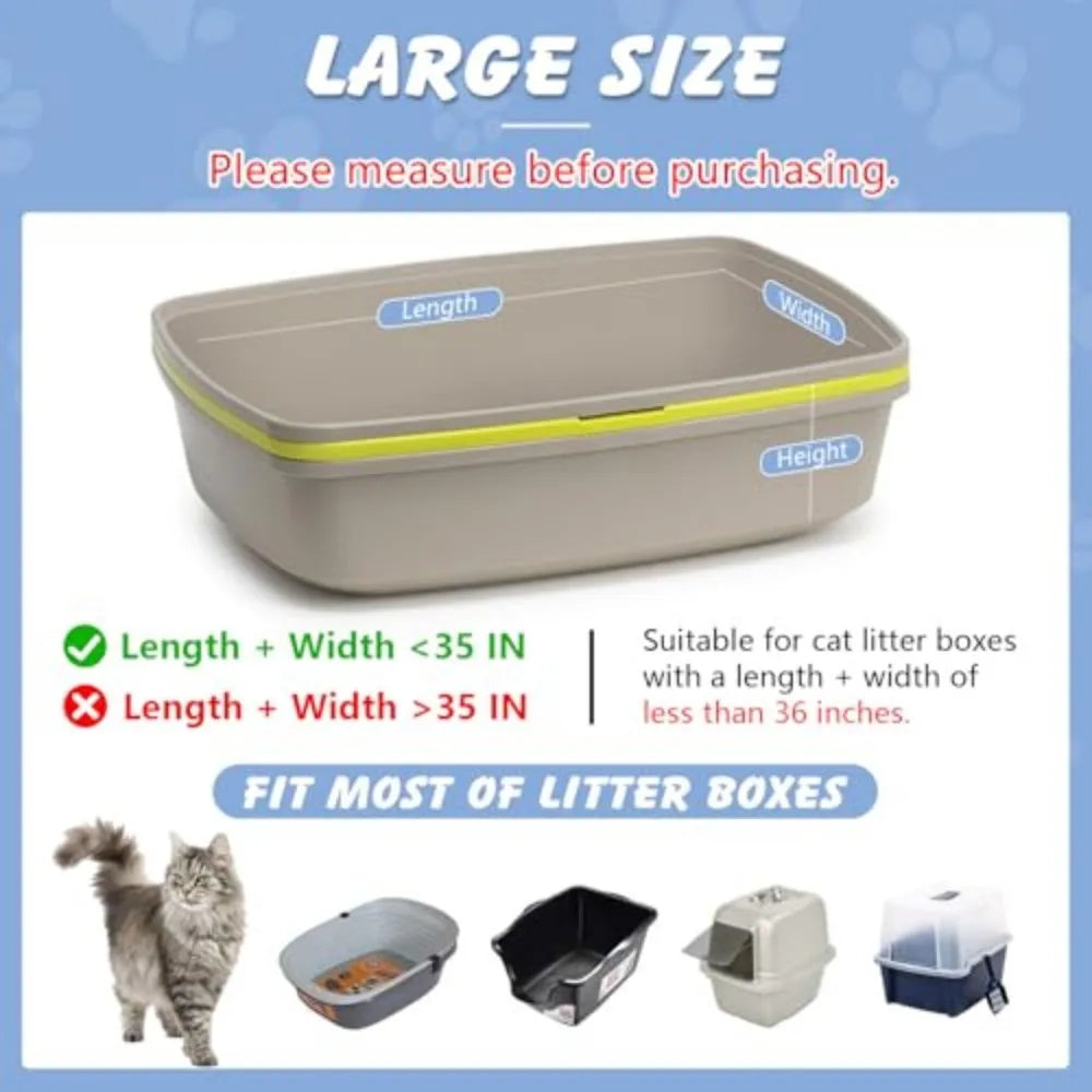 Heavy Duty Drawstring Cat Litter Box Liners With Odor Barrier
