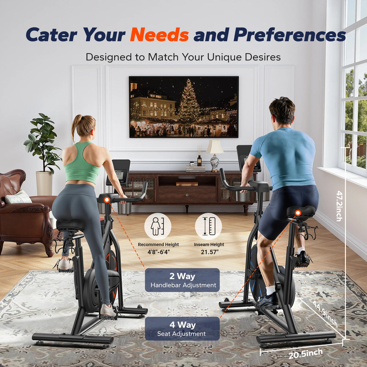 Merach Magnetic Spinning Bike For Home Indoor Cardio Fitness