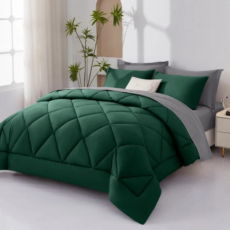 Fluffy Soft Rustic Farmhouse Bedding Set Polyester Cotton With Sheets