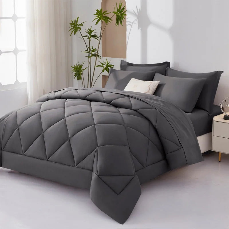 Fluffy Soft Rustic Farmhouse Bedding Set Polyester Cotton With Sheets
