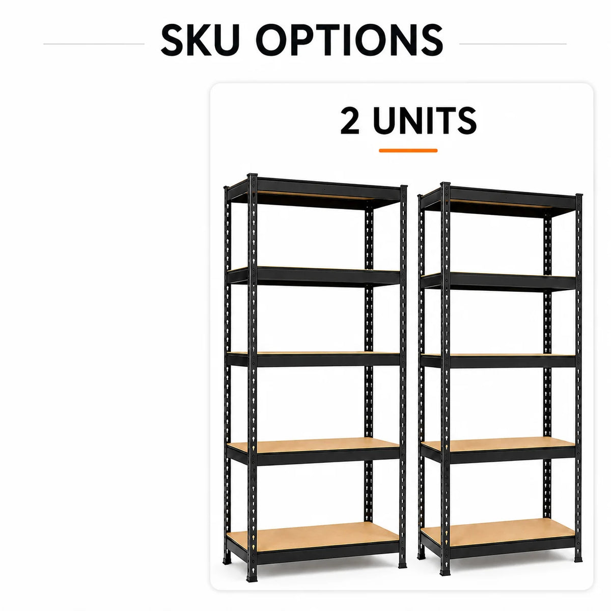 Heavy Duty Five Tier Metal Shelving Unit For Garage Storage