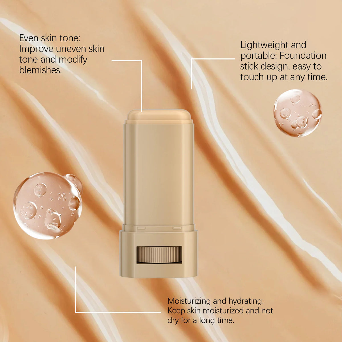 Eelhoe Hydrating Foundation Stick With Long Lasting Lightweight Coverage