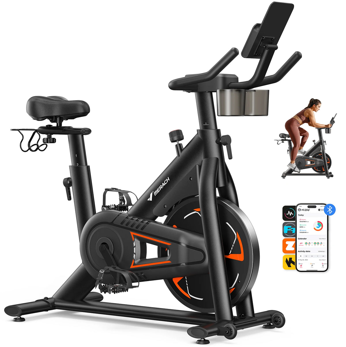 Merach Magnetic Spinning Bike For Home Indoor Cardio Fitness