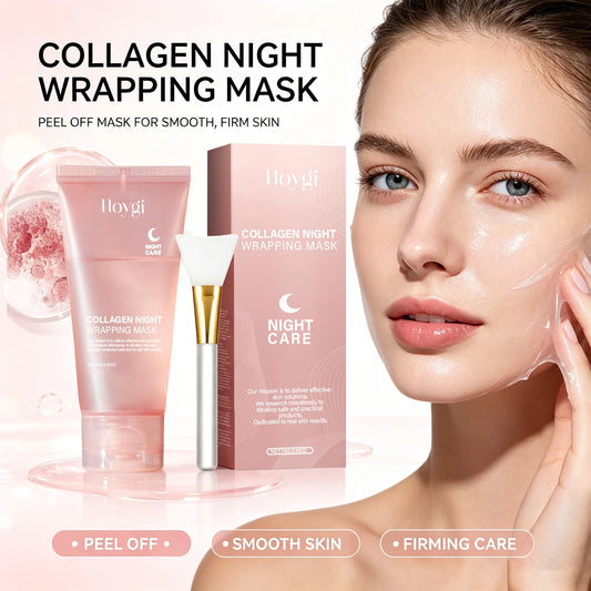 Hoygi Collagen Night Face Mask Hyaluronic Acid Hydrating Peel Off