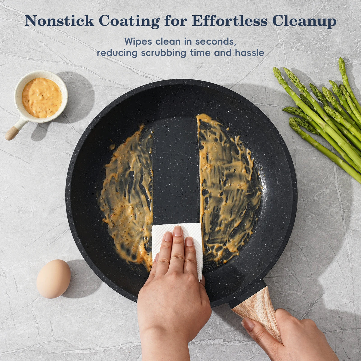 Tolife Ceramic Nonstick Cookware Set For All Stoves