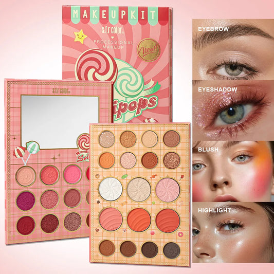 Professional All In One Makeup Kit With Blush And Eyeshadow
