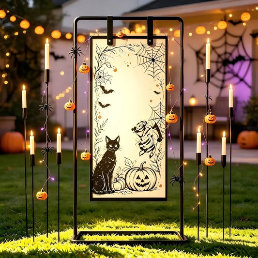 Heavy Duty Metal Wedding Sign Stand With Leather Straps