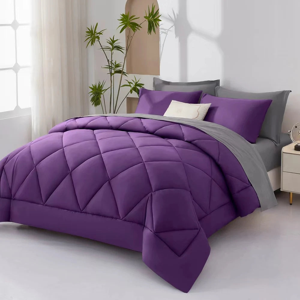 Fluffy Soft Rustic Farmhouse Bedding Set Polyester Cotton With Sheets