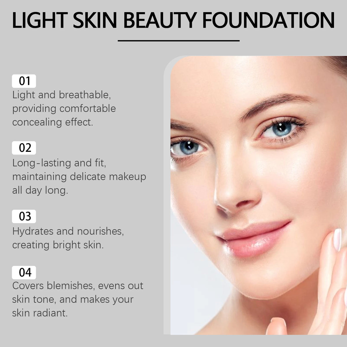 Eelhoe Vitamin E Hyaluronic Acid Moisturizing Foundation For Flawless Coverage
