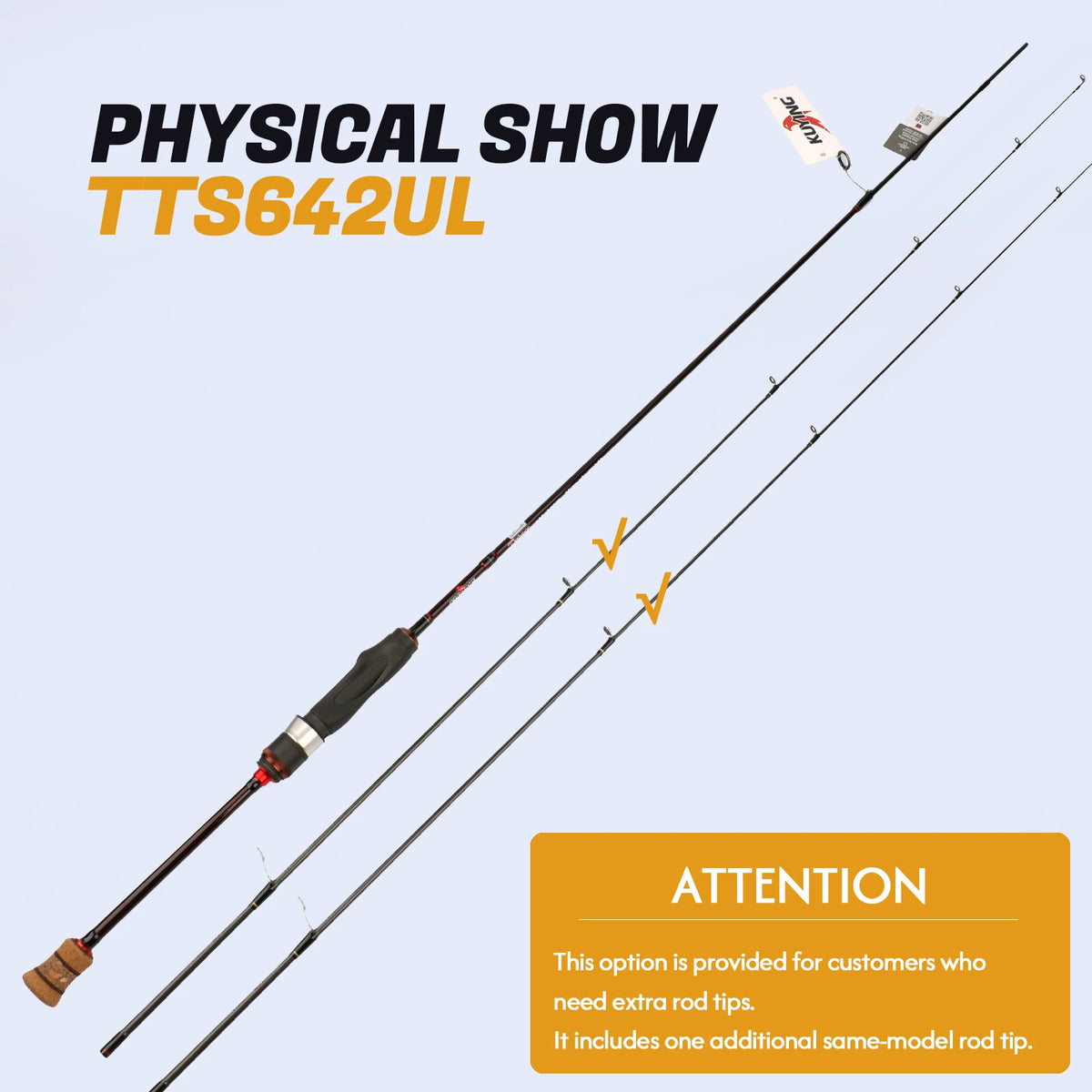 Kuying Teton Carbon Fishing Rod For Casting And Spinning