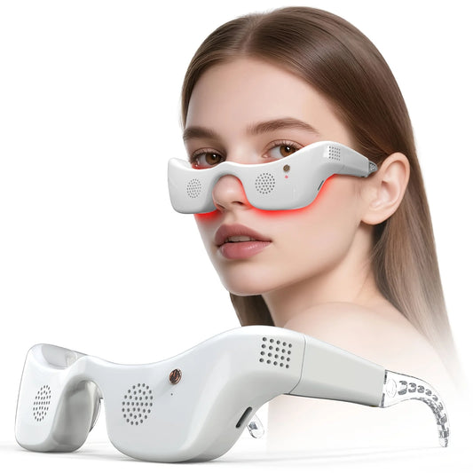 Jitesy LED Eye Massager Hot Cold Compress Light Therapy Device