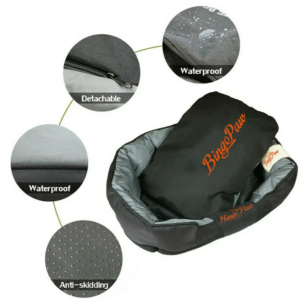 BINGOPAW Waterproof Orthopedic Dog Bed With Washable Cushion