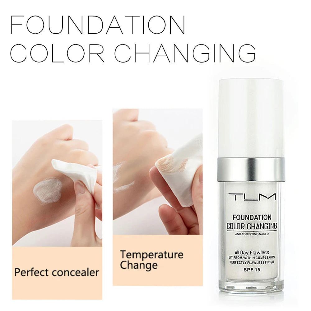 Qingfangli Color Changing Foundation Oil Control Long Lasting Concealer
