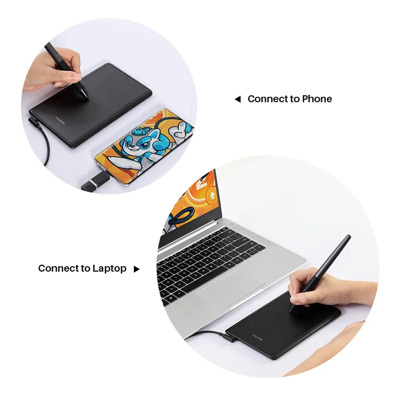 Huion H420X Graphics Tablet Digital Drawing Pad For Android PC