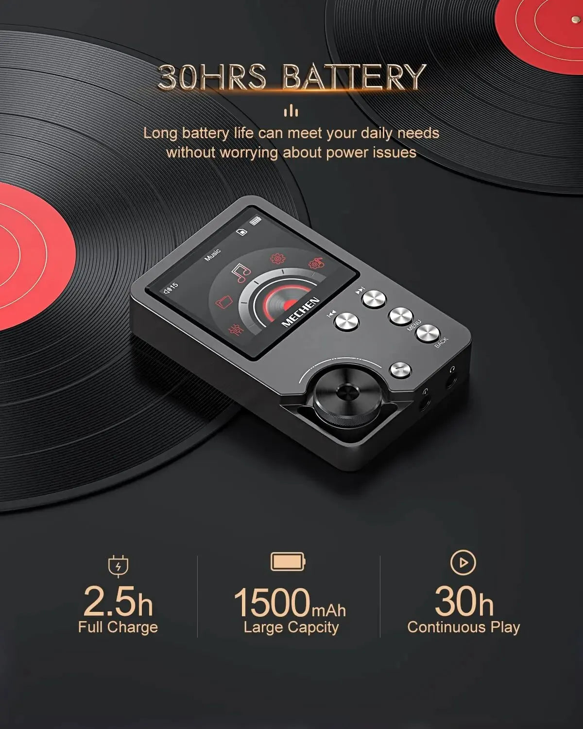 Mechen Lossless Metal MP3 Player With DSD And FLAC Support
