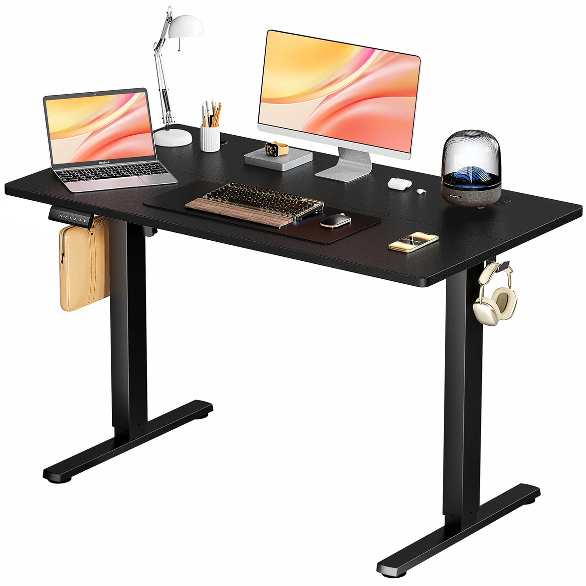 JHK Electric Adjustable Height Standing Computer Desk