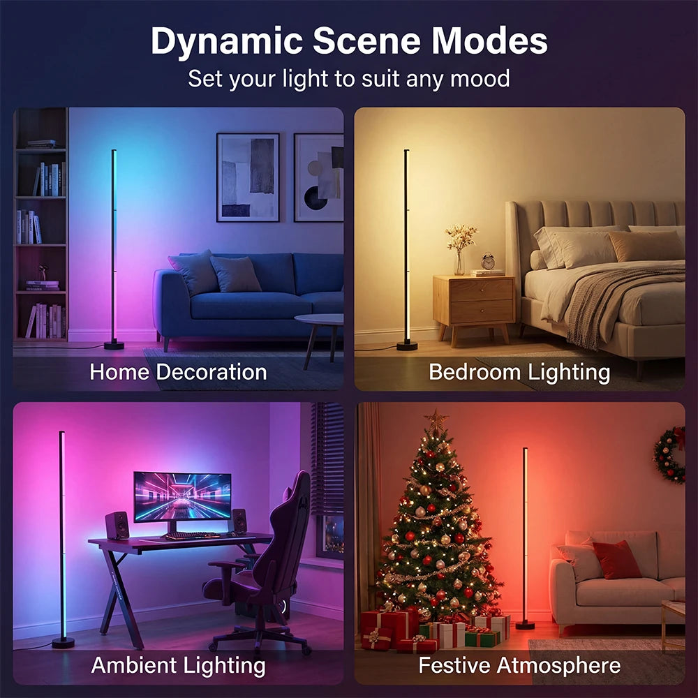 DUMILOO Smart LED Floor Lamp Featuring RGB And App Control