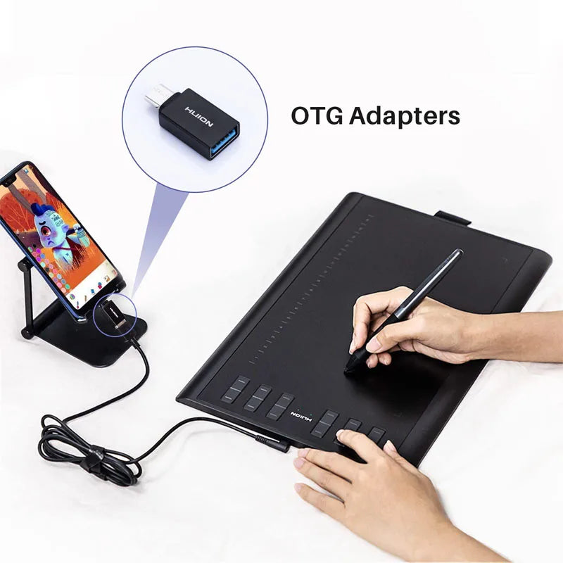 Huion Inspiroy H1060P Graphics Drawing Tablet With 8192 Pressure Levels