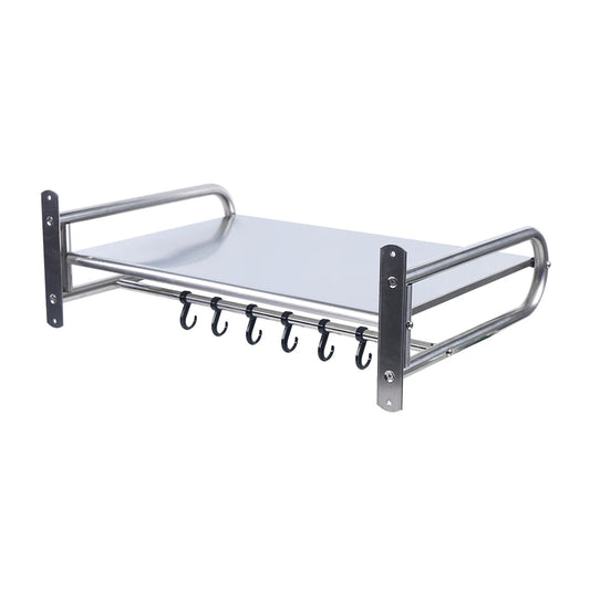 Stainless Steel Wall Mounted Microwave Oven Rack Kitchen Shelf