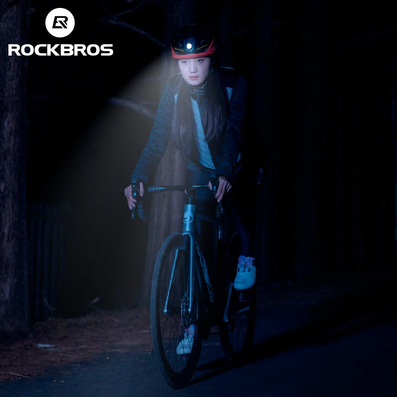 Rockbros Rechargeable Led Cycling Front Light For Bicycle Riding