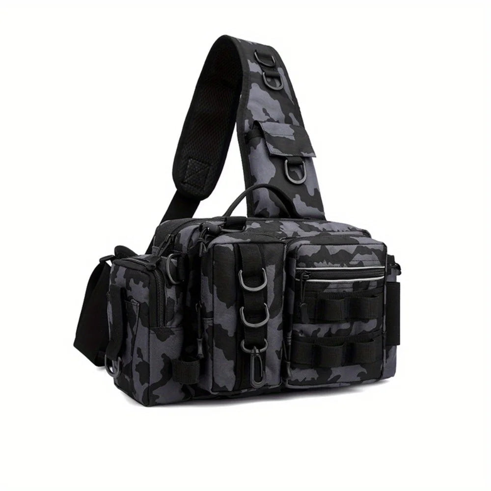 Nylon Fishing Tackle Waist Bag For Camping And Hiking