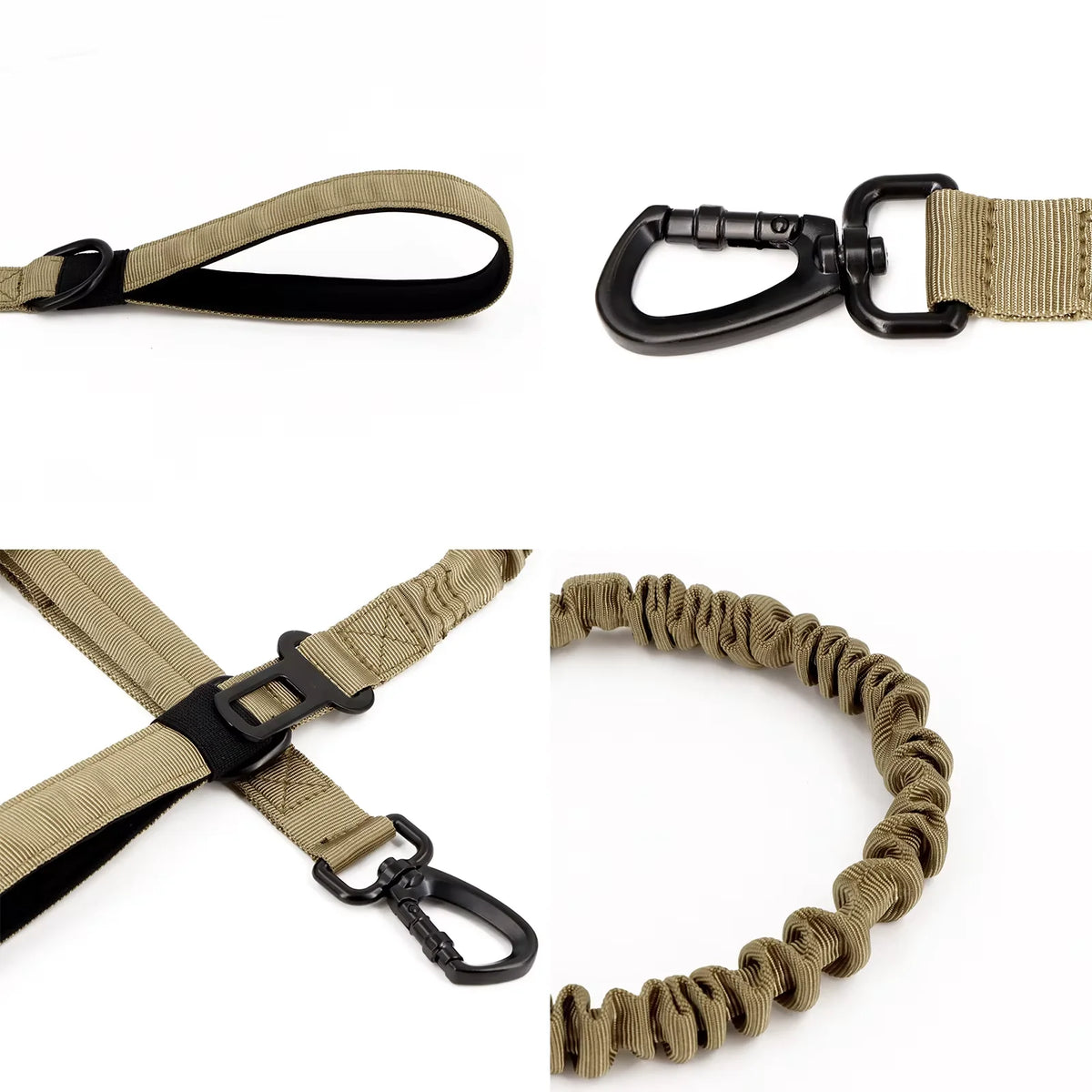 Petavel Adjustable Dog Leash With Quick Release And Dual Handles