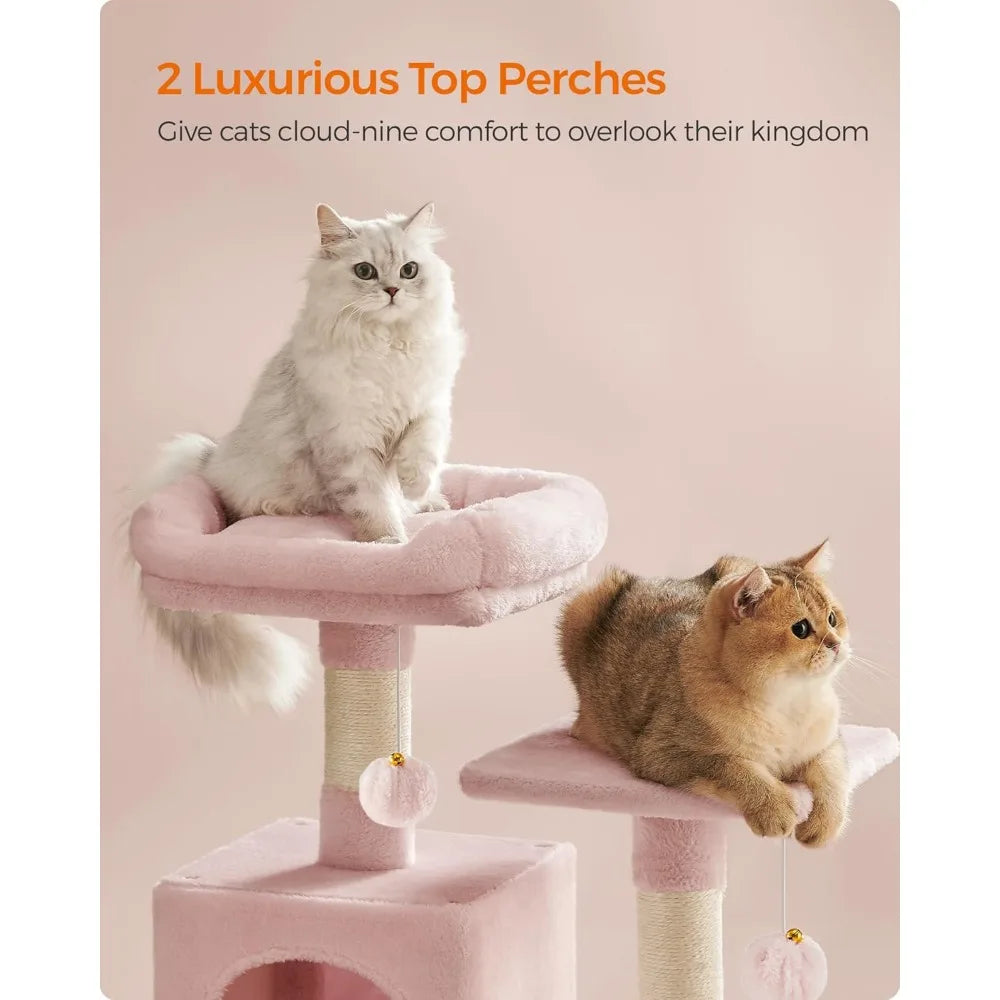 NBVCX Multi Level Cat Tree Condo With Scratching Posts Hammock