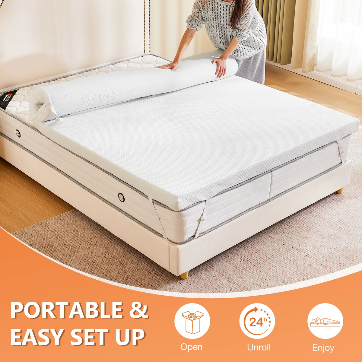MCQ Gel Cooling Memory Foam Mattress With Breathable Cloth Cover