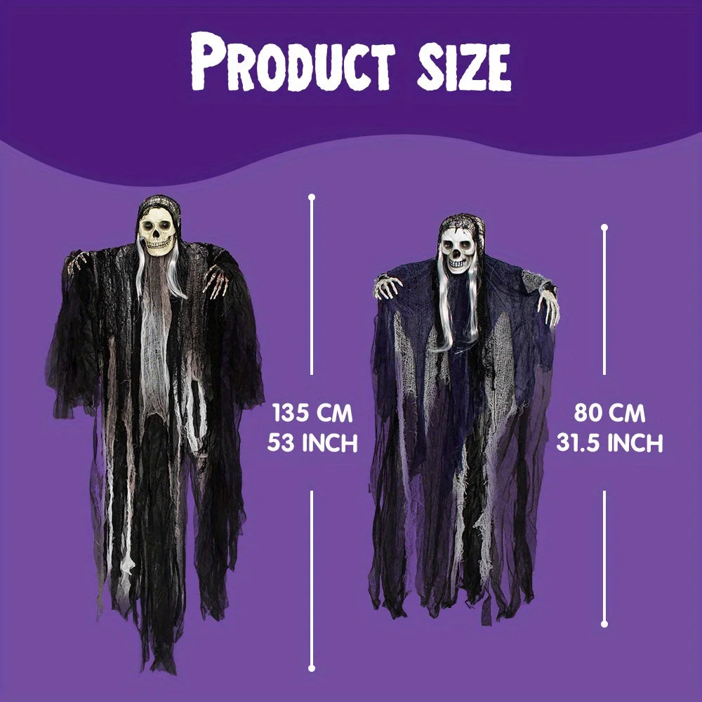 Hanging Halloween Grim Reaper Skeleton Outdoor Decorations