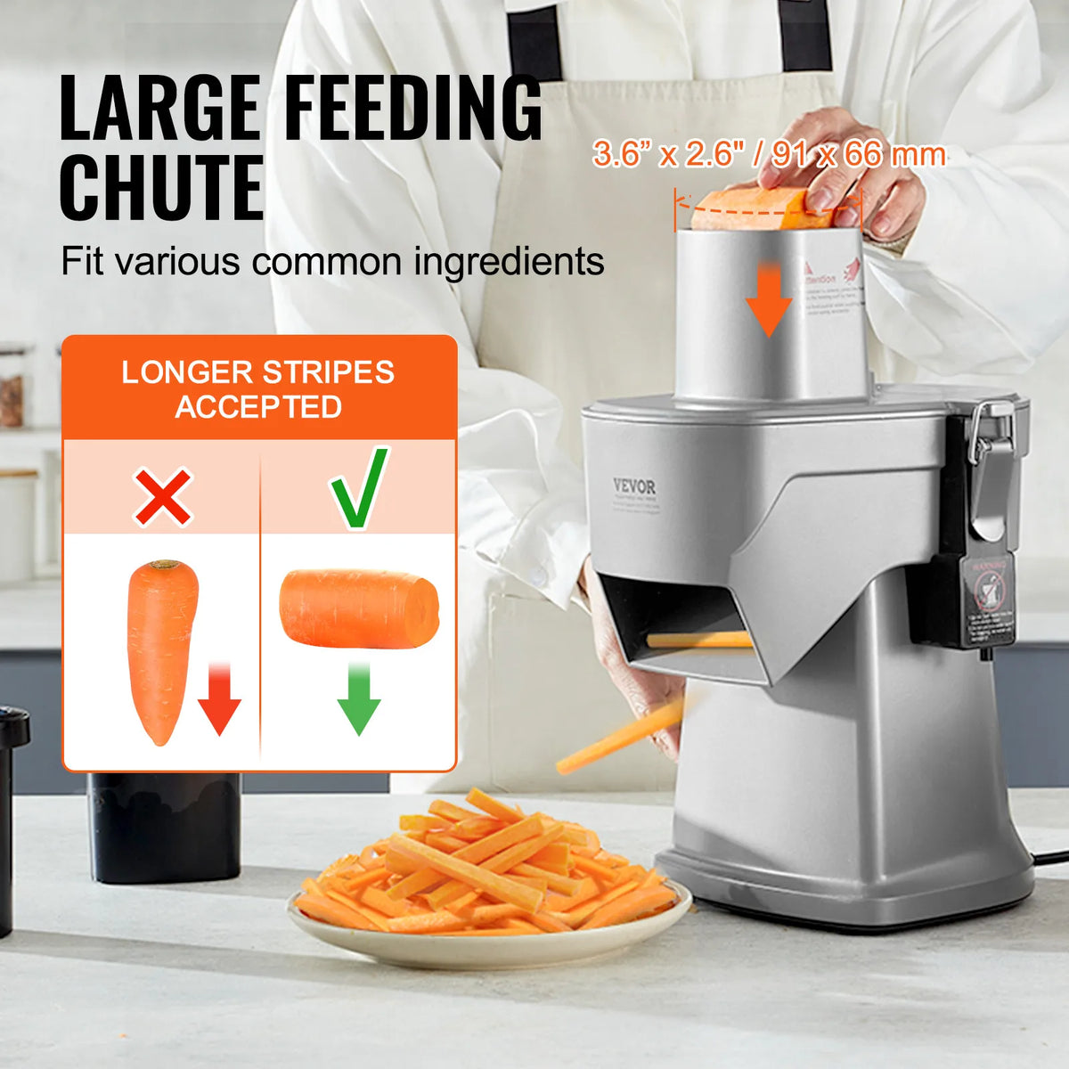 Succebuy Electric Vegetable Slicer 4 In 1 Food Chopper