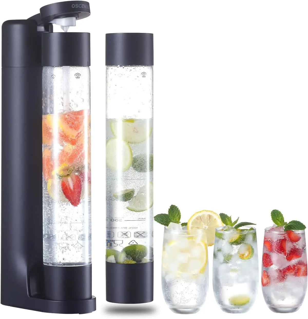 XMSJ Electric Sparkling Water Soda Maker Beverage Dispenser