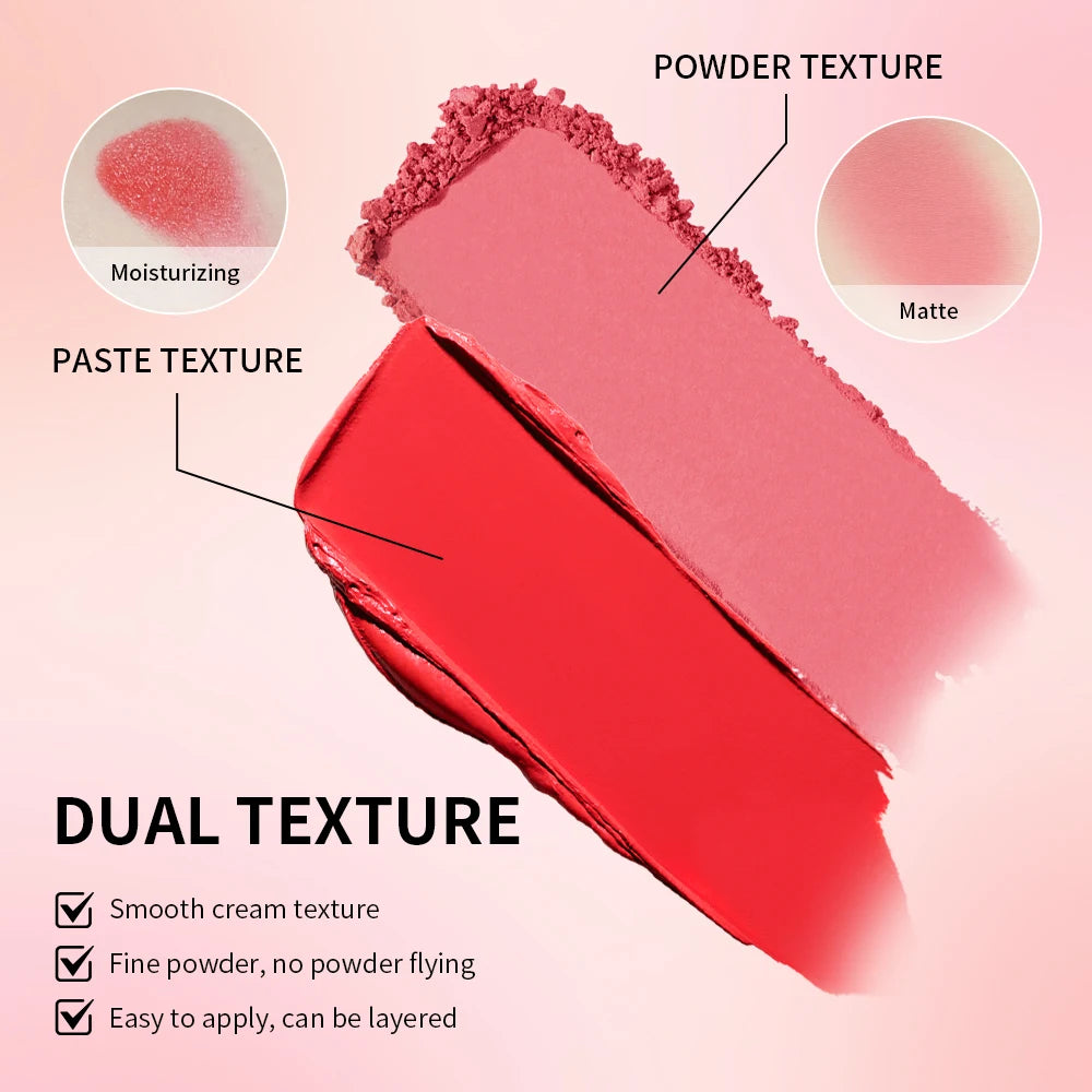 Lakerain Long Lasting Highly Pigmented Cream Powder Blush