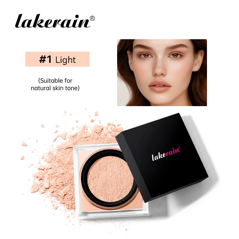 Lakerain Loose Baking Setting Powder Mattifying Waterproof Face Makeup